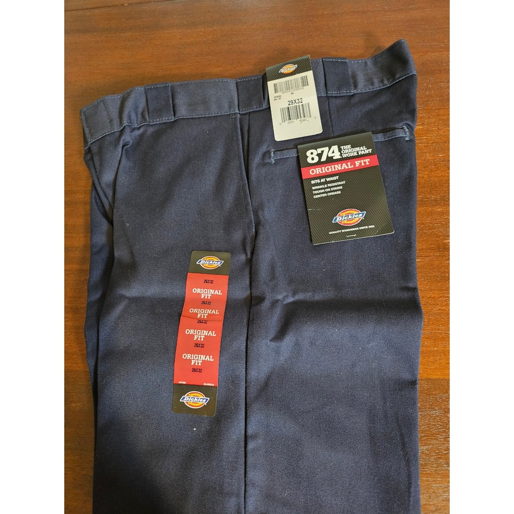 Dickies 874 Work Pant Mens 29X32 Dark Navy Original Fit NWT 874DN